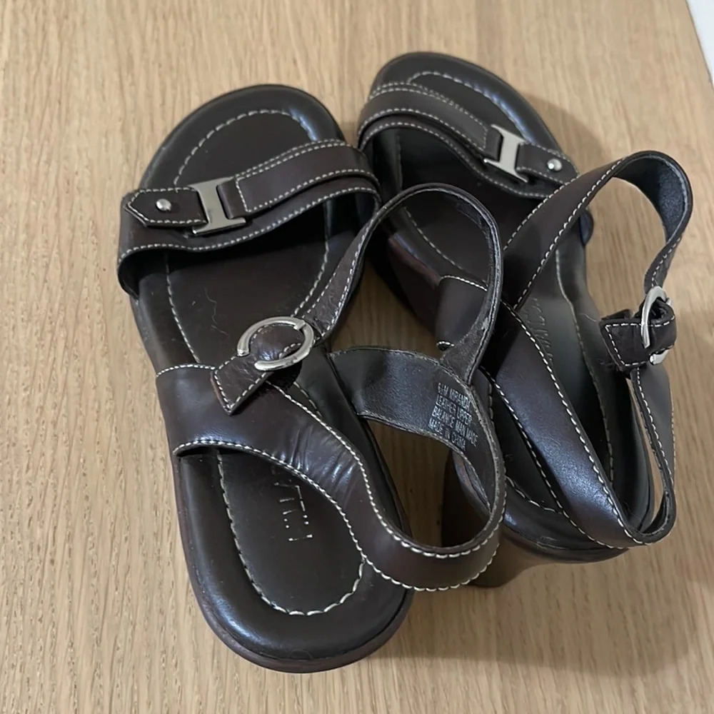 Hillard & Hanson platform wedge sandals size 6.5 - Picture 12 of 16